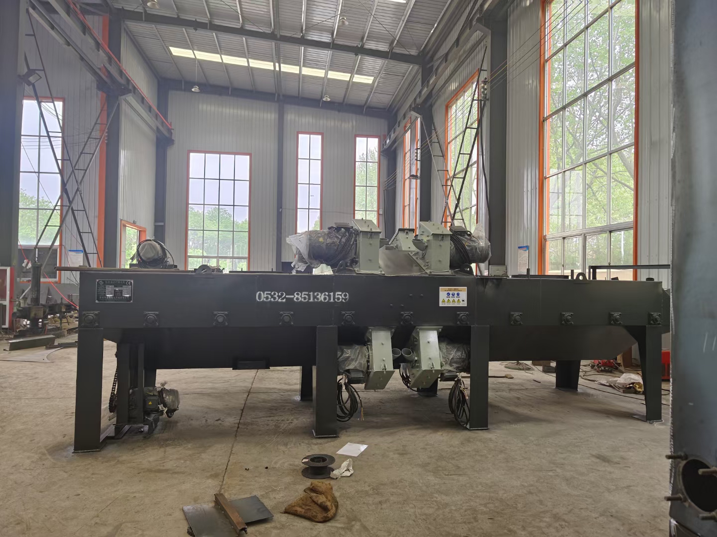工字鋼拋丸除銹機(jī)_鋼管拋丸除銹機(jī)工作視頻_鋼板除銹拋丸機(jī)