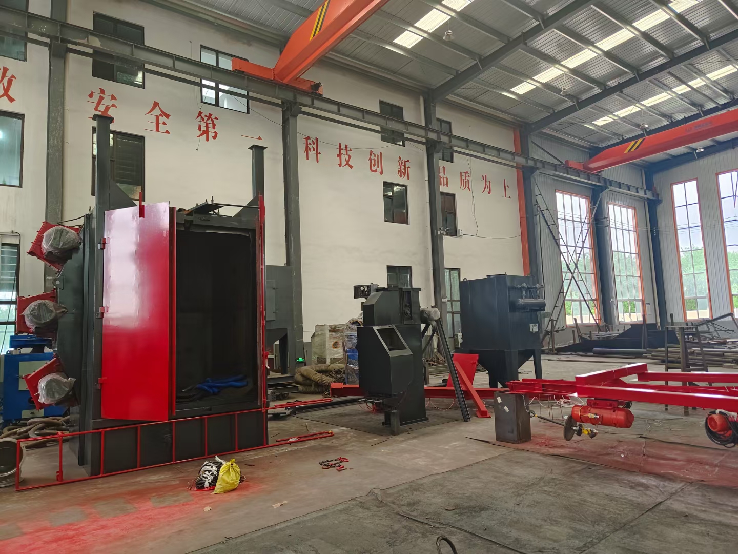 除銹拋丸機(jī)工作原理_吊掛拋丸除銹機(jī)_除銹拋丸機(jī)吊掛多少錢