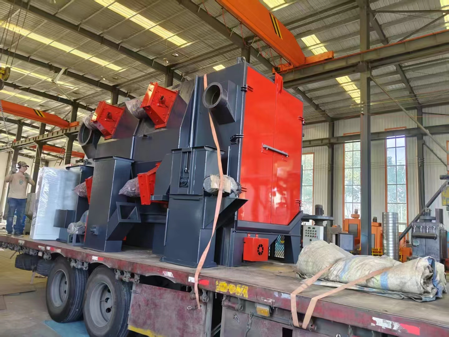 懸掛式砂輪機(jī)_懸掛打砂機(jī)_砂機(jī)安裝圖