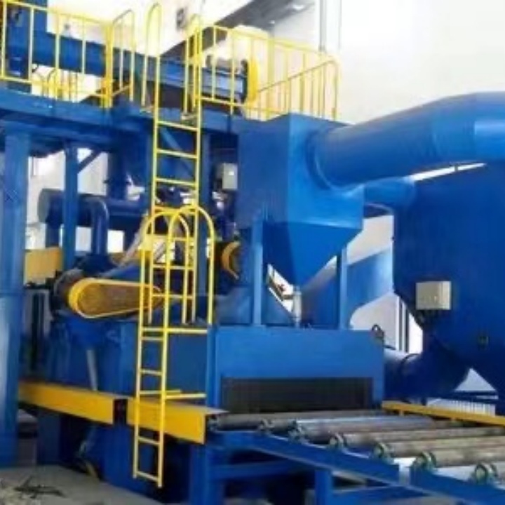 c型鋼機設備_型鋼拋丸機_滾筒拋丸清砂機圖