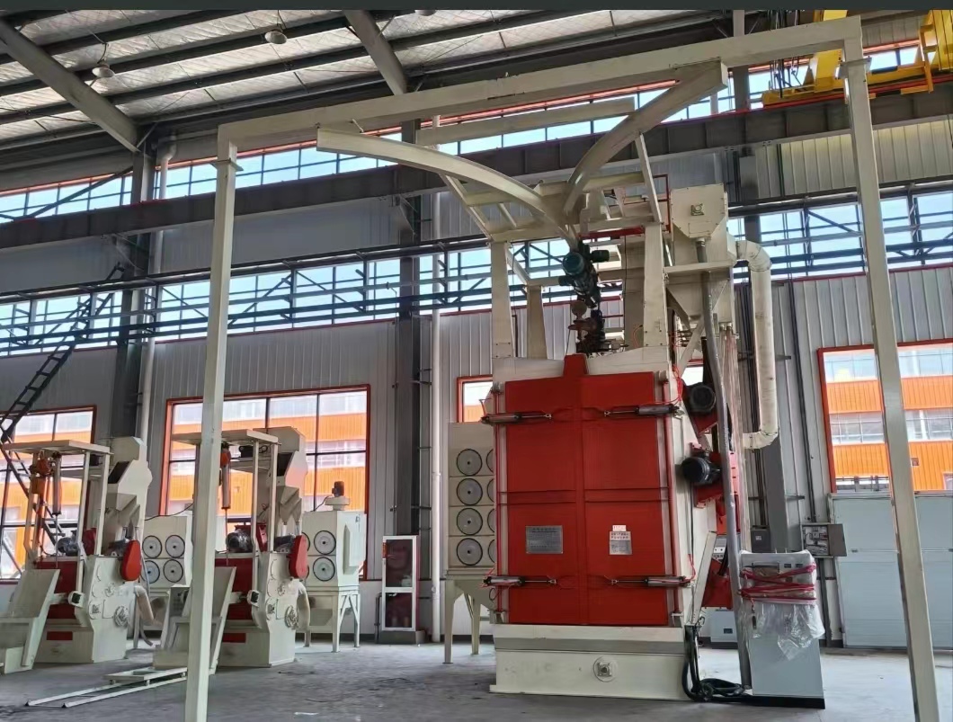 拋丸式噴砂機(jī)鋼結(jié)構(gòu)專用_拋丸噴砂機(jī)工作流程_強(qiáng)化拋丸打砂機(jī)